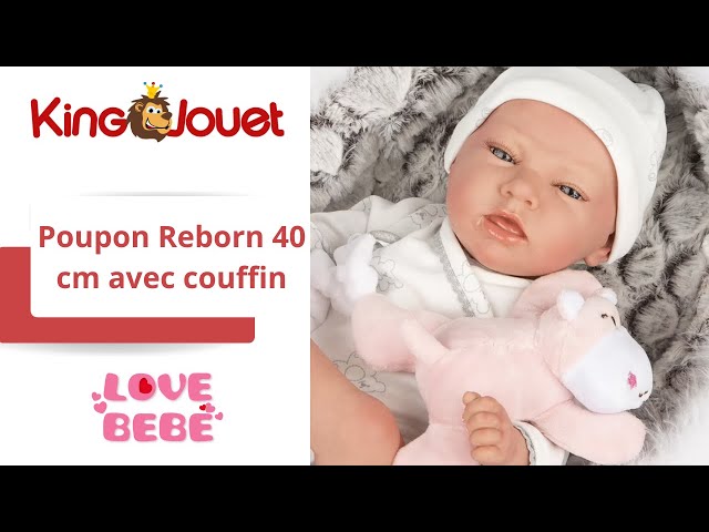 Poupon Reborn 40 cm avec couffin - 901658 