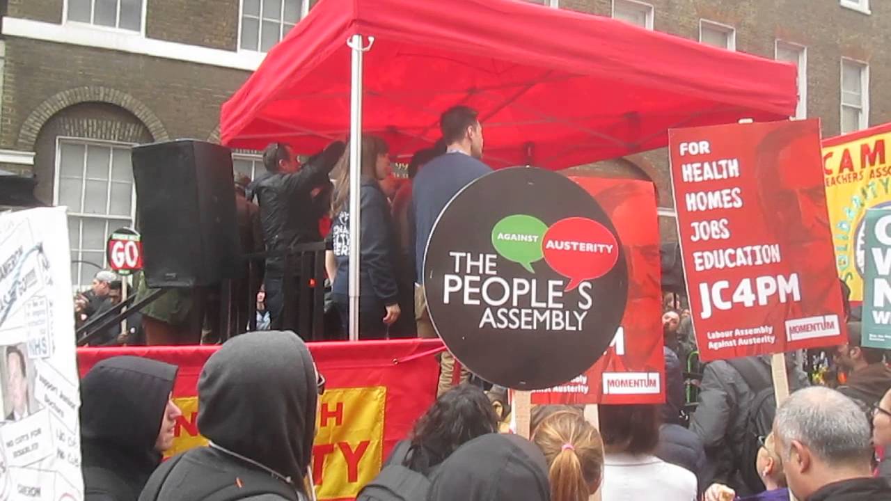 National Health Singers on anti-austerity march, April 16th 2016