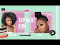 Natural Bun | Baby Hairs Tutorial | 4B Hair Type