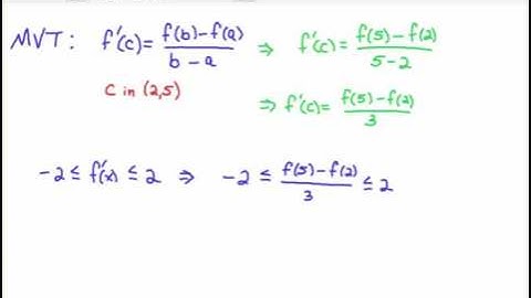 Use the Mean Value Theorem to Estimate a Difference