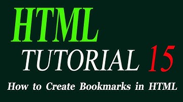 HTML Bookmark - HTML Tutorial for Beginners in Urdu/Hindi