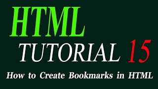 HTML Bookmark - HTML Tutorial for Beginners in Urdu/Hindi