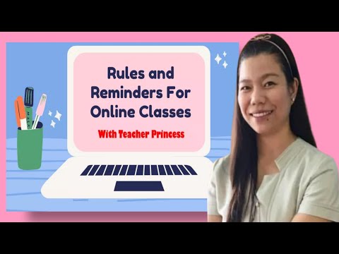 Rules and Reminders for Online Classes...#Canva #Follow #OnlineClass