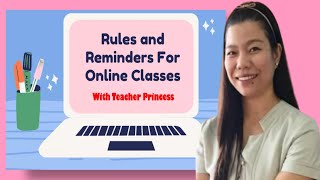Rules and Reminders for Online Classes...#Canva #Follow #OnlineClass