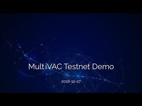 MultiVAC Testnet Demo—All dimensional sharding blockchain