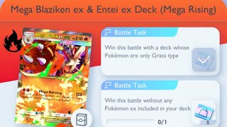 Pokémon TCG Pocket - Mega Blaziken ex & Entei ex Deck (Mega Rising) | Disadvantage Mission