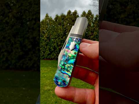 Jack Wolf Knives Gateway Barlow Abalone - Gateway Series. Traditionalpocketknives.com