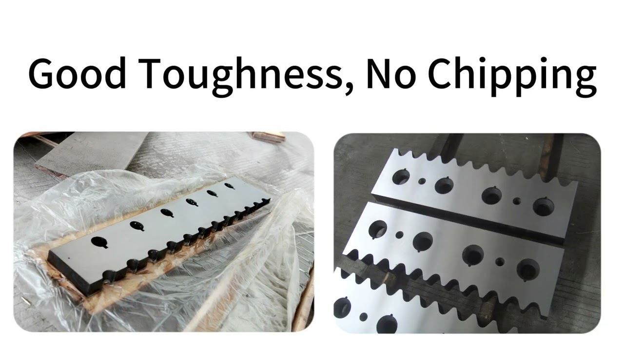 Rod guillotine cutting blades for cutting steel wire rods