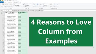 4 Reasons to Love Column from Examples in Power Query