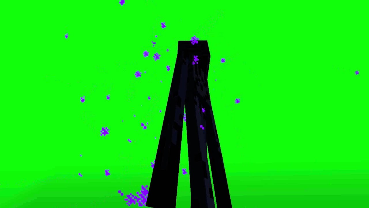 HD Greenscreen Minecraft Enderman - YouTube