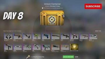CS:GO Daily Case Series (DAY 8) Opening Cases Until Knife