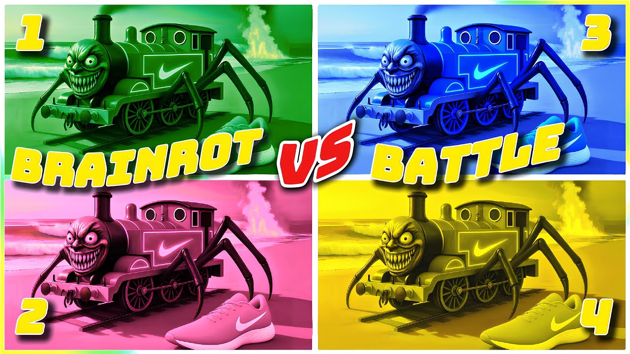 ITALIAN BRAINROT EXE 🔥 BRAINROT BATTLE  4 COLORS 4 MUSIC 🎧 