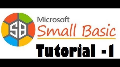 Microsoft Small Basic | Introduction | Tutorial - 1 | By Coding World of Aditya Sharma