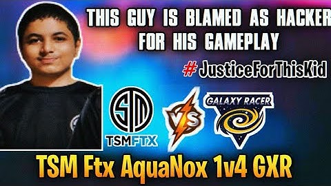 TSM FTX AquaNox POV 1v4 GXR | Tsm Ftx AquaNox Hacker? | TSM FTX HACKING