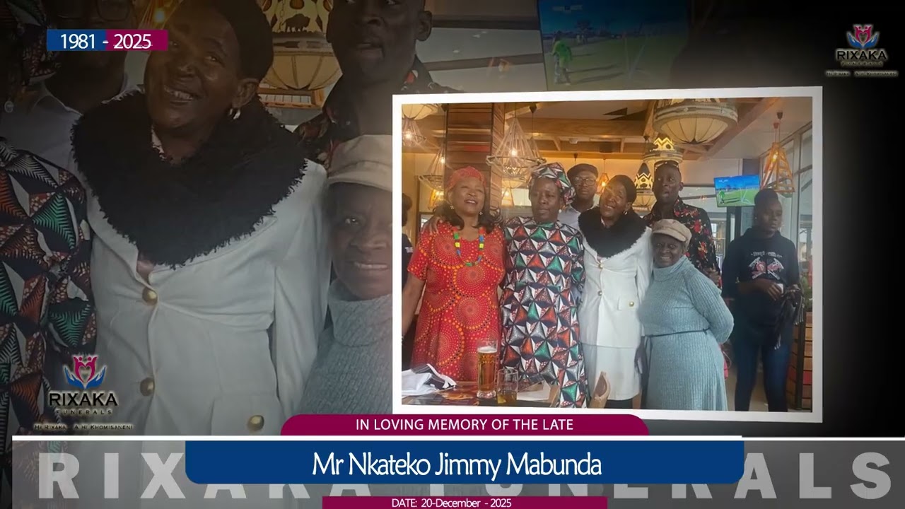 Mabunda Jimmy Funeral New 2026