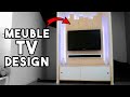 Fabriquer Meuble TV Design avec Cache Câbles.