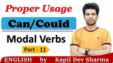 Use of CAN and COULD Modal Verbs Competitive & Spoken English by Kapil Dev Sharma