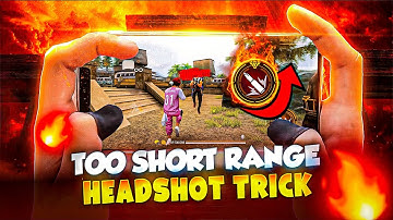 Too Short Range Headshot Trick 🔥 || One Tap Headshot Trick On Mobile 📲 || Free Fire Tips and Tricks 