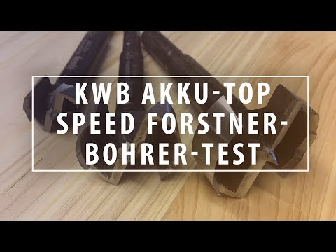 Test: KWB Akku-Top Speed Forstnerbohrer