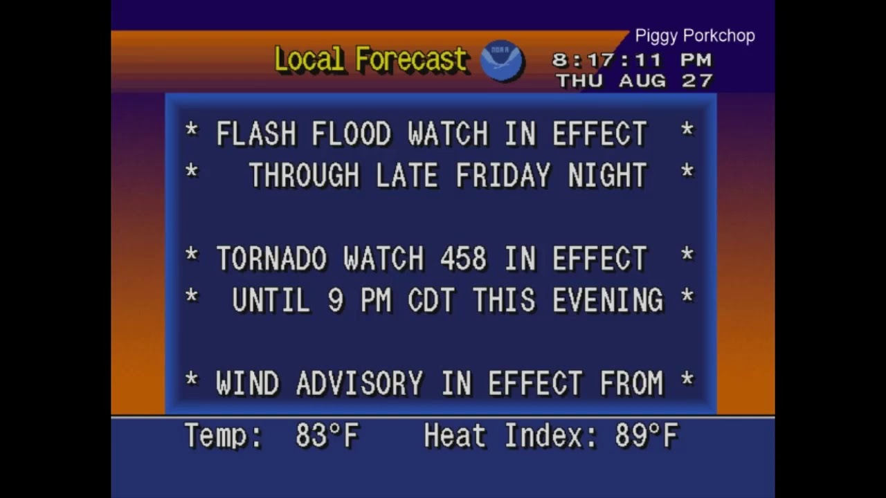 EAS Tornado Warning Jonesboro, Arkansas NOAA Weather Radio WXJ51