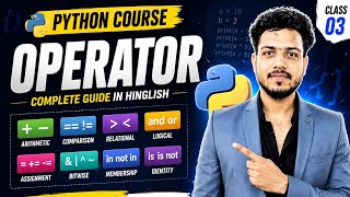 Python Operators Explained in Hindi 🔥 | Arithmetic, Comparison, Logical & More 