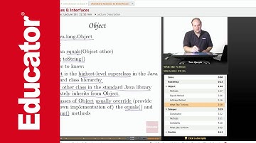 AP Computer Science: Standard Classes & Interfaces