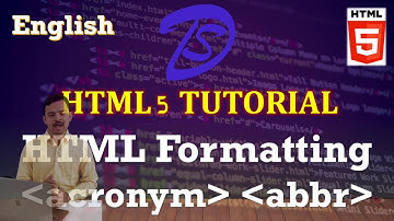 EN | HTML Tutorial | Abbreviation & Acronym in HTML