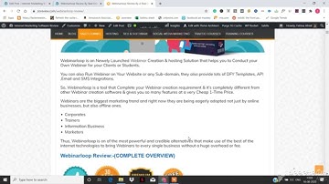 Webinarloop Review from Real User - Don