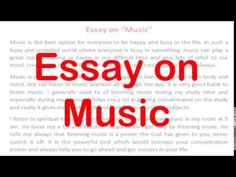 essay about music 200 words