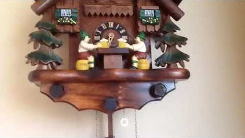 How to wind a cuckoo clock pt. 1