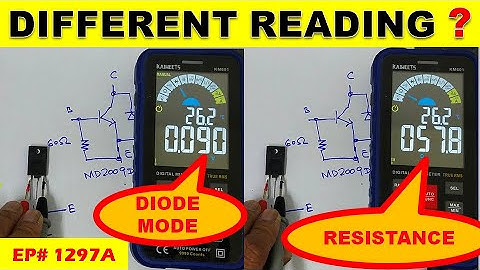 {1297A} Why Multimeter Shows Different Reading in Diode and Resistance Mode
