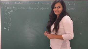 Q4 ex9.1| draw the number line and represent | class7 chapter9 " rational numbers" ncertsolutions