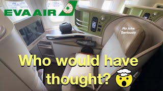 4K | Shocking Revelation of EVA Air's Unbelivable B777-300ER Business Class Singapore to Taipei