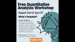 Quantitative Analysis Workshop August 2024