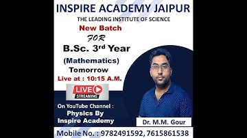 B.Sc. 3rd year ll Complex Analysis ll lecture-01