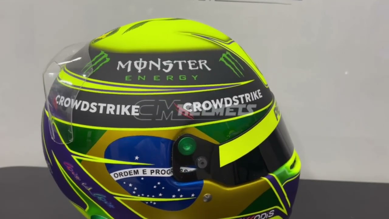 CUSTOM VERSION OF LEWIS HAMILTON'S 2022 SAO PAULO GP HELMET - INTERLAGOS - FULL-SIZE REPLICA