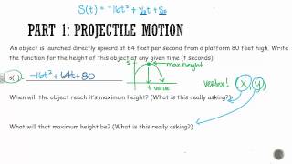 Algebra 1: Projectile Motion Wealth