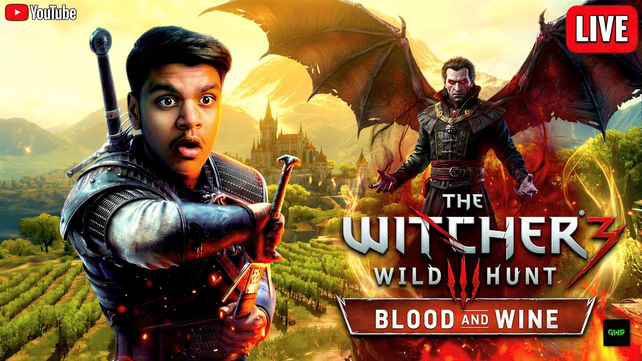LIVE NOW🔴 PLAYING WITCHER 3 - BLOOD AND WINE DLC | (DAY #21)