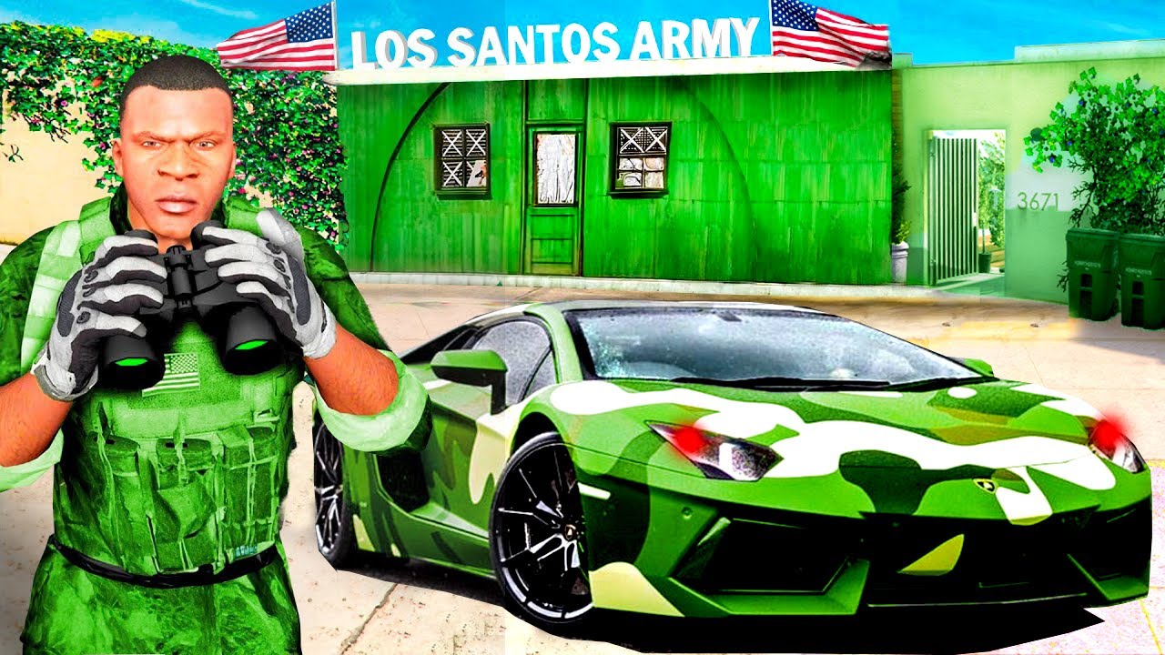 Tôi đã biến NGÔI NHÀ của Franklin thành một CĂN CỨ QUÂN SỰ Trong GTA 5! 🏡🪖(Mod)