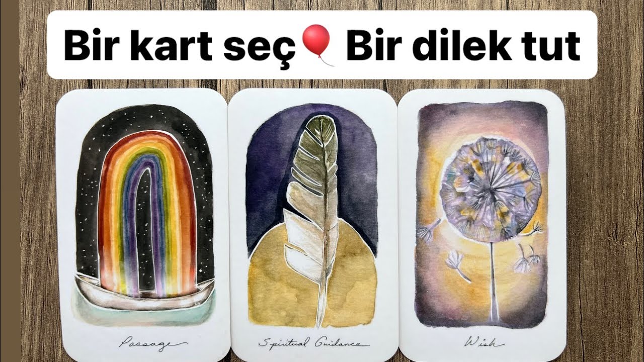 Bir kart seç 🎈Bir dilek tut