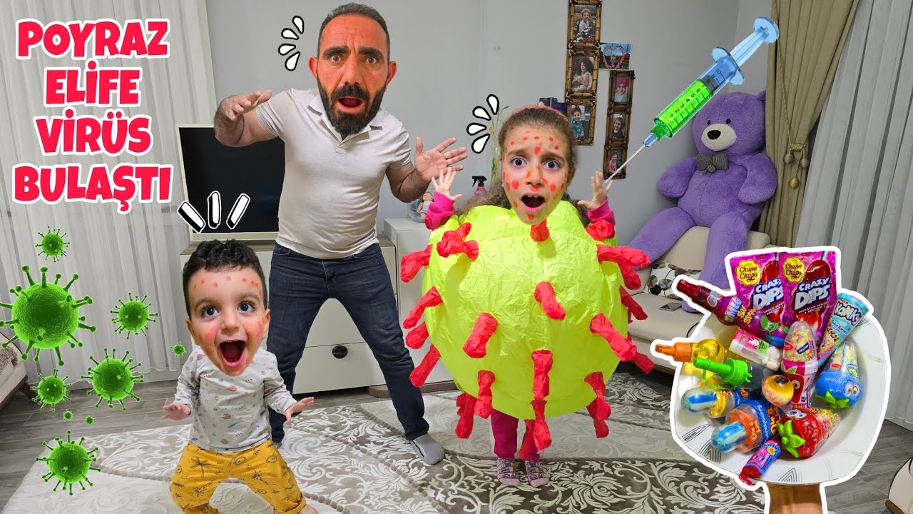 POYRAZ ELİFE VİRÜS BULAŞTI DOKTOR ÇAĞIRDIK!!