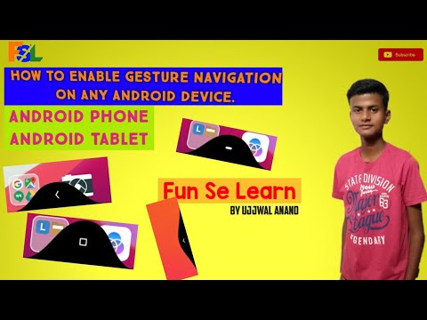 How to enable gesture navigation in any android phone or tablet. - YouTube