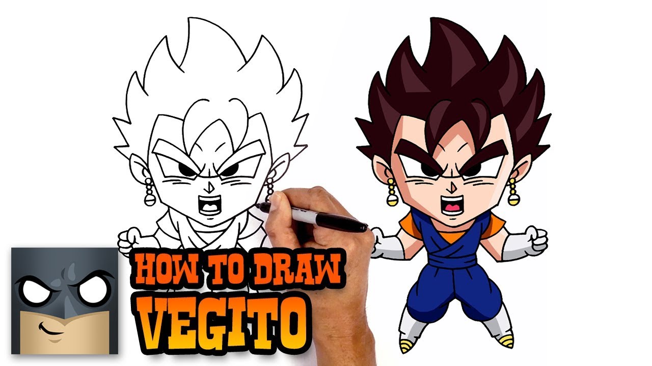 How To Draw Vegito Dragon Ball Z Art Tutorial Youtube