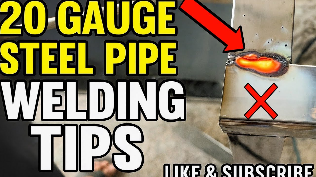 Steel 20 gauge pipe welding | How to weld 20 gauge steel pipe  | 