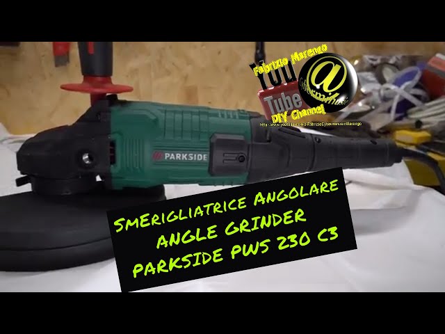 Unboxing Smerigliatrice angolare Parkside PWS 230 C3 (Unpacking angle  grinder Parkside PWS 230 C3 - YouTube