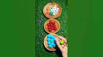 Wow Satisfying Sorting Color ASMR 🤪🎲❤️🩵 #satisfying #asmr #shorts