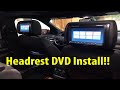 Installing Rockville DVD Headrest Monitors in 2018 Explorer