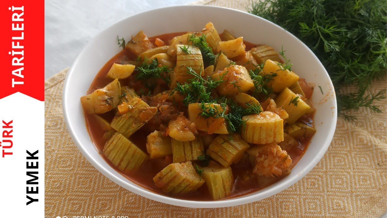 EN LAZZETLİ EN KOLAY Zeytinyağlı Kabak Tarifi-TÜRK YEMEK TARİFLERİ