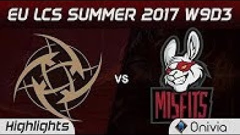 NIP vs MSF Highlights Game 2 EU LCS SUMMER 2017 Ninjas in Pyjamas vs Misfits by Onivia