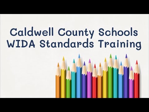 WIDA Standards Training Video